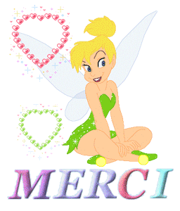 Gif animé merci fée clochette